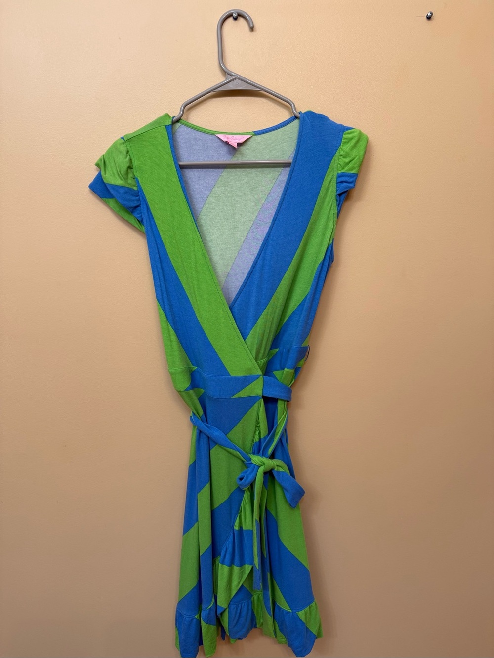 Lilly Pulitzer Blue and Green wrap dress